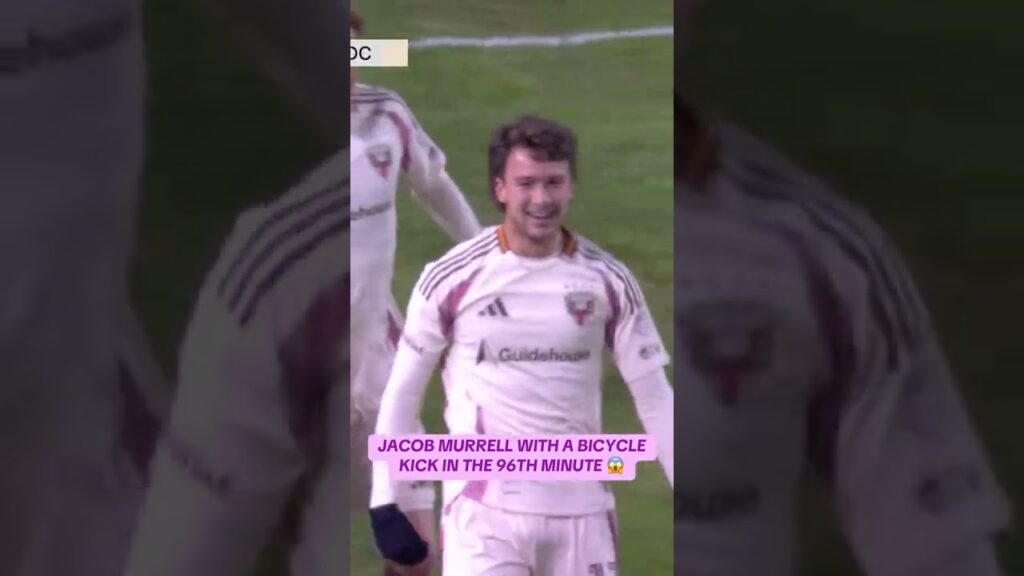 Jacob Murrell rescued a point for DC with his last-minute bicycle kick in their draw vs. Chicago 😮‍💨