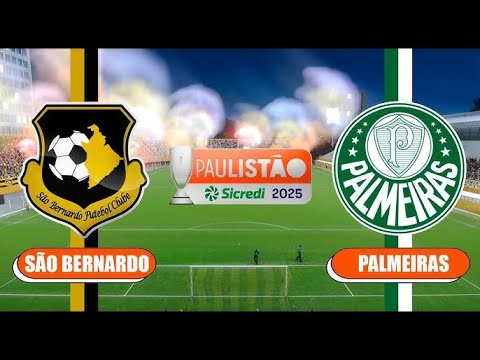 🔴São Bernardo x Palmeiras | quartas de final do Paulista| Futebol com som e imagens 🔴São Bernardo x Palmeiras | quartas de final do Paulista| Futebol com som e imagens