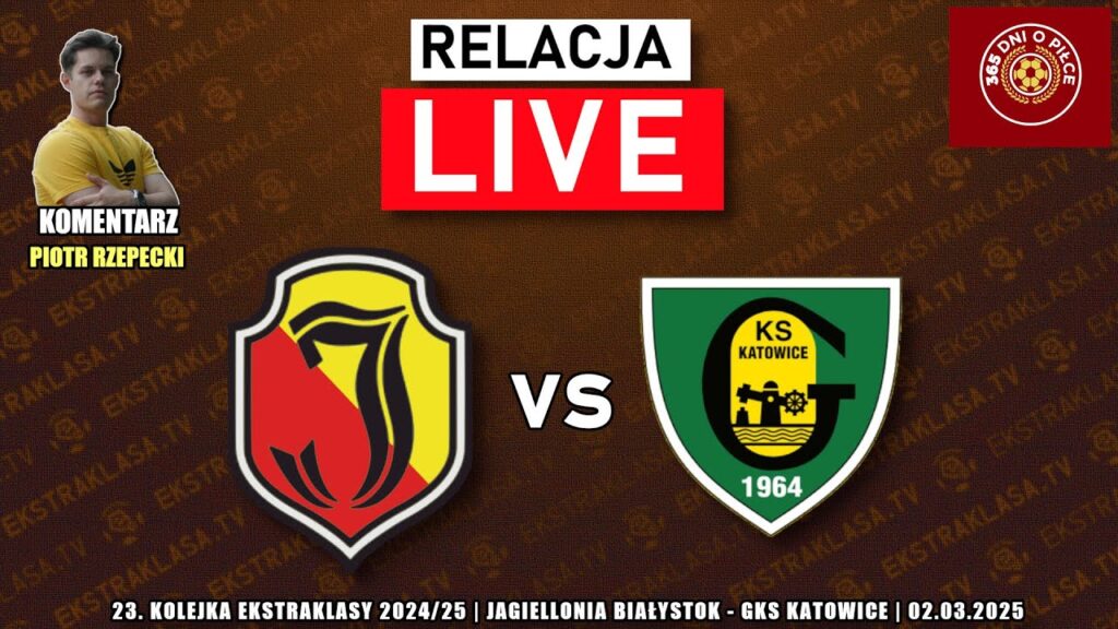 JAGIELLONIA BIAŁYSTOK 1-0 GKS KATOWICE | 23. KOLEJKA EKSTRAKLASY 2024/25 | RELACJA NA ŻYWO KOMENTARZ