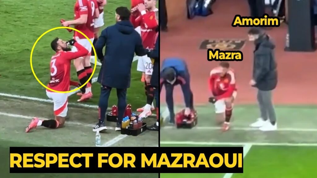 Amorim reaction to Mazraoui was seen opening his fast in the second half against Fulham