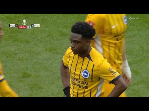 Tariq Lamptey Red Card Incident♦️,Newcastle United vs Brighton (1-1) All Goals and  Highlighs