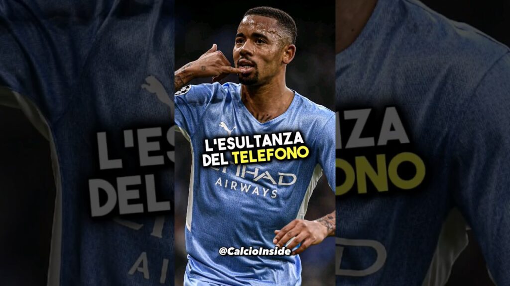 Il significato nascosto dell'esultanza di Gabriel Jesus 🤙🏻🔥 #gabrieljesus #calcio #shorts