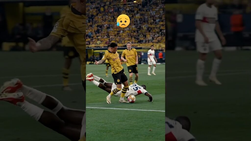 Sancho humiliated Nuno Mendes #championsleague #BVB #UCL