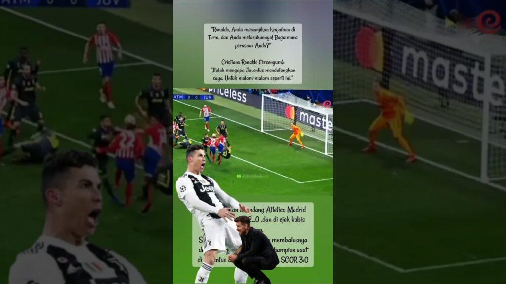 pembuktian berkelas Ronaldo saat diejek fans Atletico Madrid
