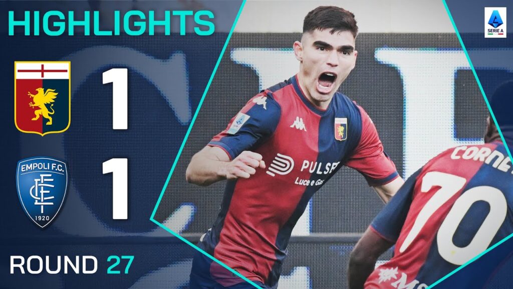 GENOA-EMPOLI 1-1 | HIGHLIGHTS | Vasquez Rescues a Point for Genoa | Serie A 2024/25