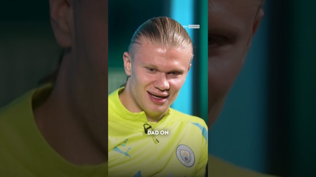 Erling Haaland shares his first memory of Manchester City 👶 #shorts