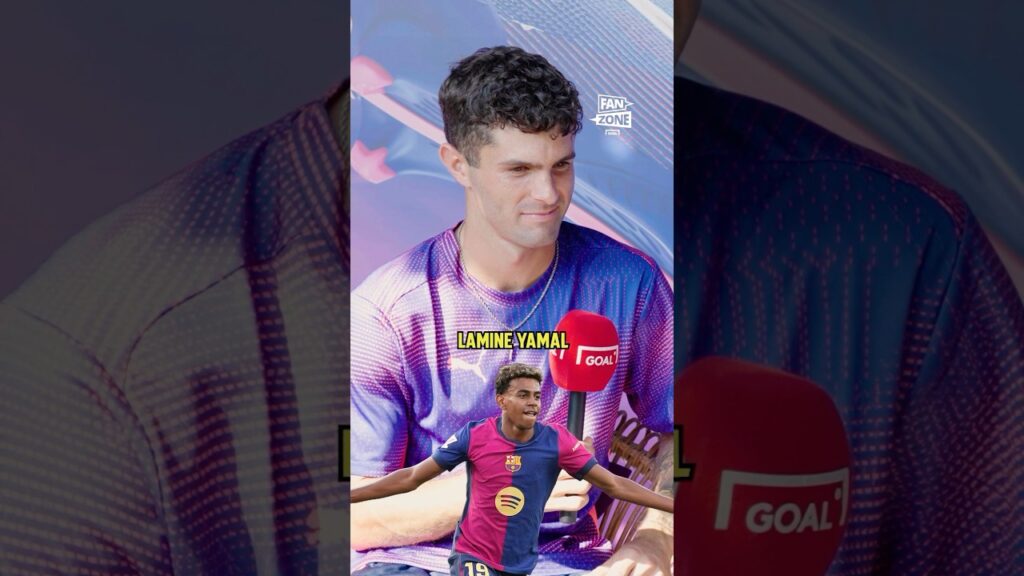 Christian Pulisic Stays Quiet Until He Hears The Best Winger In The WORLD 👀 #football #soccer