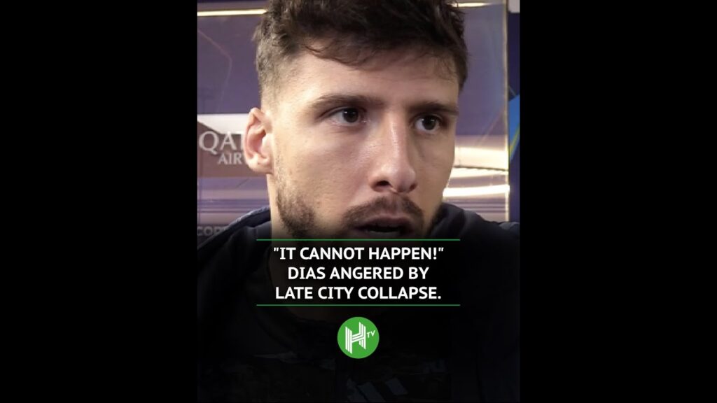 Ruben Dias ANGERED by Man City's dramatic late collapse 😤