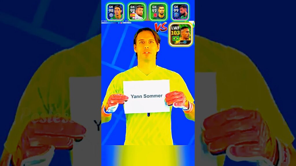 🇧🇷☠️NEYMAR JN SOMBERO SKILL VS EURO 2024 GOALKEEPERS #efootball2025 #efootball