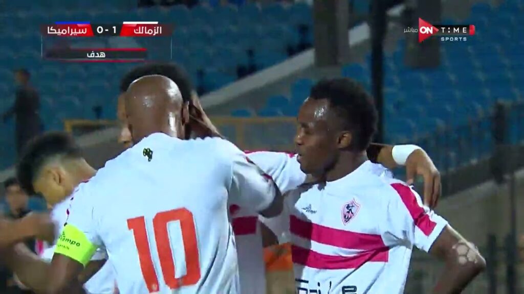 رأسية سيف الدين الجزيري تقود فريق الزمالك لفوز ثمين على سيراميكا كليوباترا بالدوري المصري الممتاز
