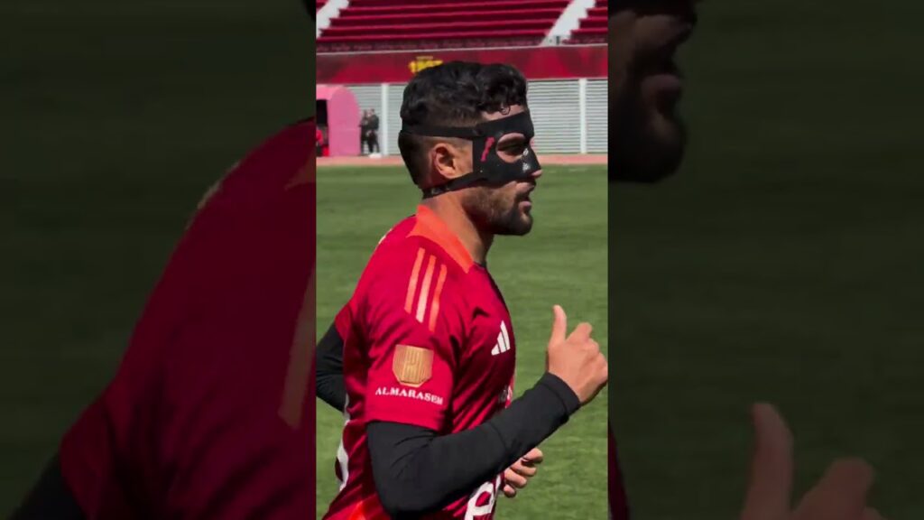 يحيى عطيه الله بالقناع الواقي في مرحلة التأهيل #الاهلي #اهلاوي #alahlytv #اكسبلور #حارس_الاهلي #ترند