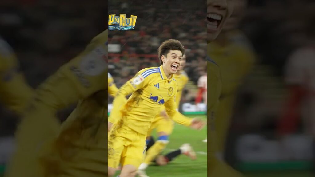 Ao Tanaka celebrates and away end limbs! #lufc