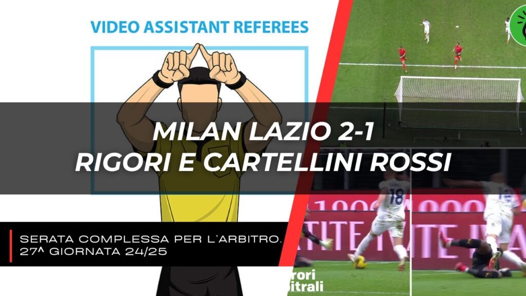 Milan Lazio 1-2 | L'espulsione di Pavlovic e il rigore al 96esimo.