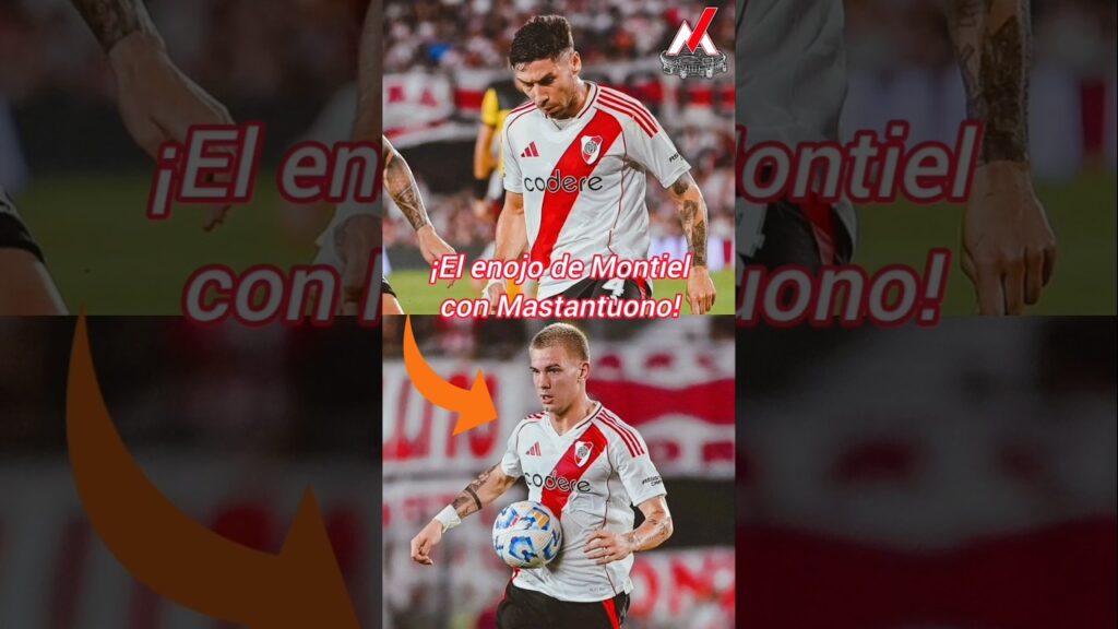 ¡El enojo de Gonzalo Montiel con Franco Mastantuono! 😲