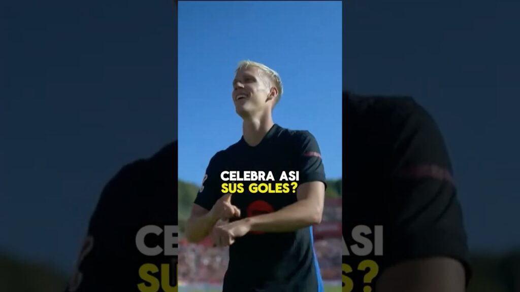 😦 La explicación de la celebración de Dani Olmo #fcbarcelona