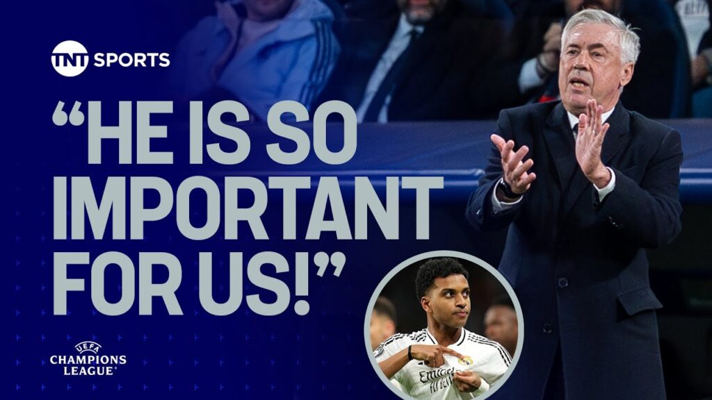 Carlo Ancelotti has high praise for Rodrygo and knows it will be a fight in the second leg 💪 #UCL