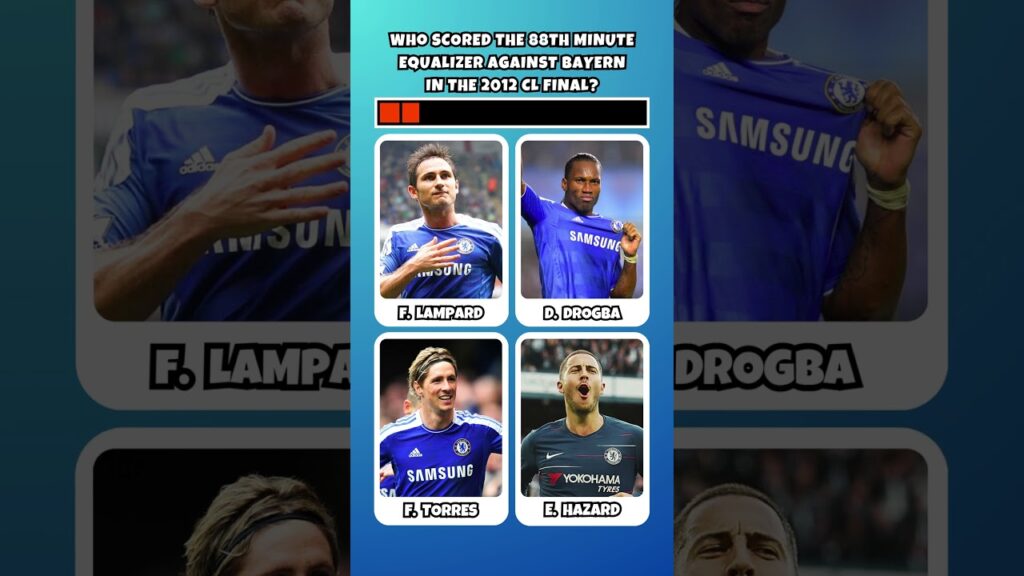 WHO SCORED THE 88TH MIN EQUALIZER AGAINST BAYERN?⚽ PT. 104 #shorts #quiz #ronaldo #chelsea #messi