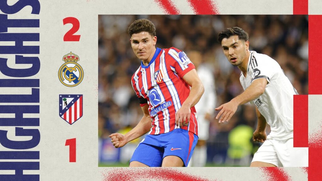 HIGHLIGHTS | Real Madrid 2-1 Atlético de Madrid | ⚽ Julián Alvarez | 24/25 UCL, Round of 16