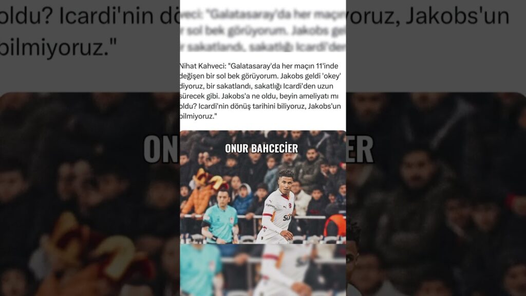 NİHAT KAHVECİ İSMAİL JAKOBS NERDE