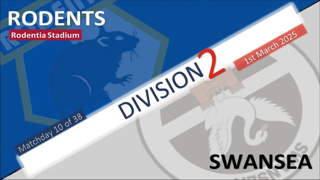 2025 - Division Two, matchday 10 - Rodents v Swansea