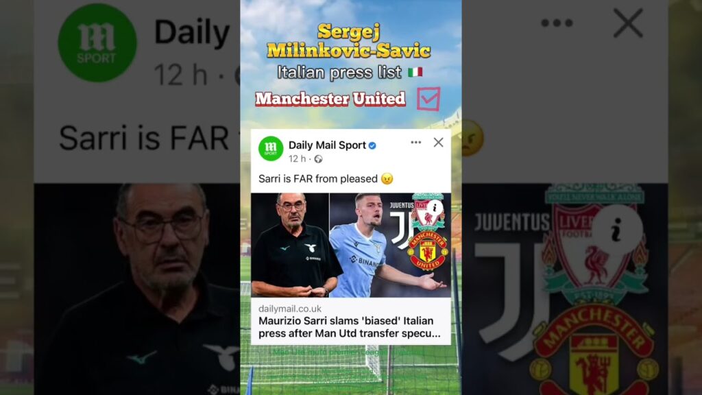 Manchester United target Sergej Milinkovic-savic Lazio