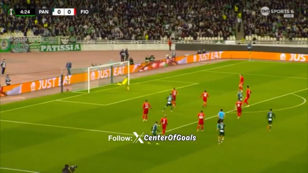 Karol Świderski Goal | Panathinaikos vs Fiorentina 1-0 Highlights | Conference League 2024-2025