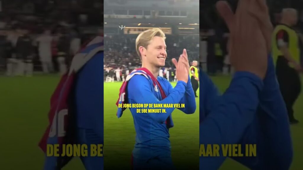 FRENKIE DE JONG AAN HET GENIETEN MET ZOONTJE MILES #shorts