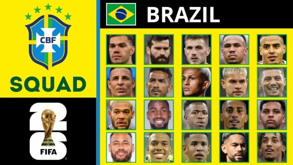 BRAZIL Squad FIFA World Cup 2026 Qualifiers March Matches Ft. Neymar Jr – CONMEBOL Qualifiers BRAZIL Squad FIFA World Cup 2026 Qualifiers March Matches Ft. Neymar Jr - CONMEBOL Qualifiers