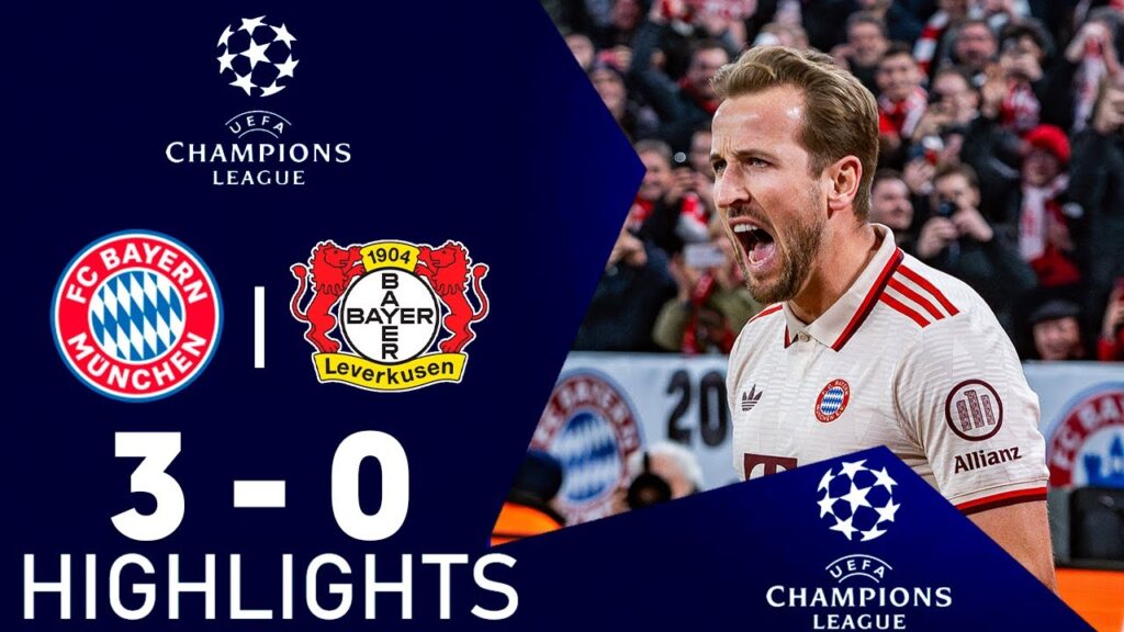 Bayern Munich vs Bayer Leverkusen (3-0) | Champions League 24/25 Match Highlights