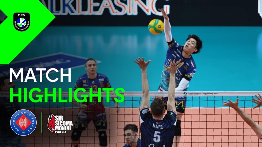 Highlights | Halkbank ANKARA vs. Sir Sicoma Monini PERUGIA | CEV Champions League Volley 2025