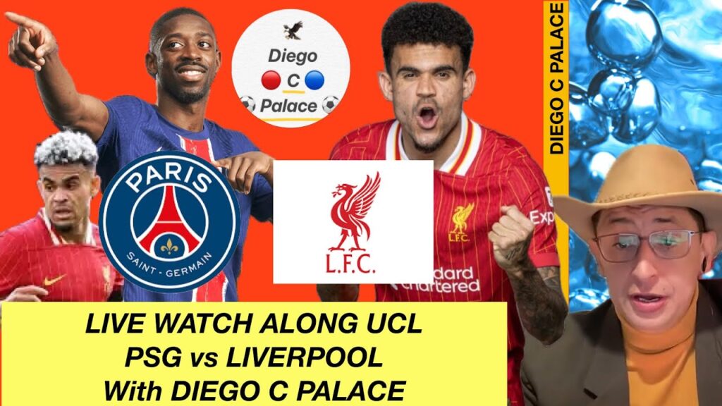 PSG vs LIVERPOOL LIVE Watch along with Diego C Palace #football #psg #liverpool #barcelona #arsenal