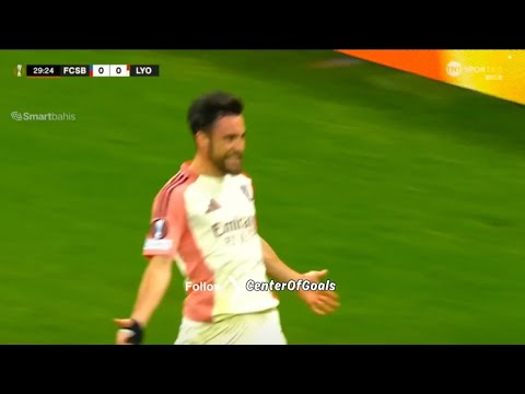 Nicolás Tagliafico Goal, FCSB vs Lyon (1-3) All Goals and Extended Highlights