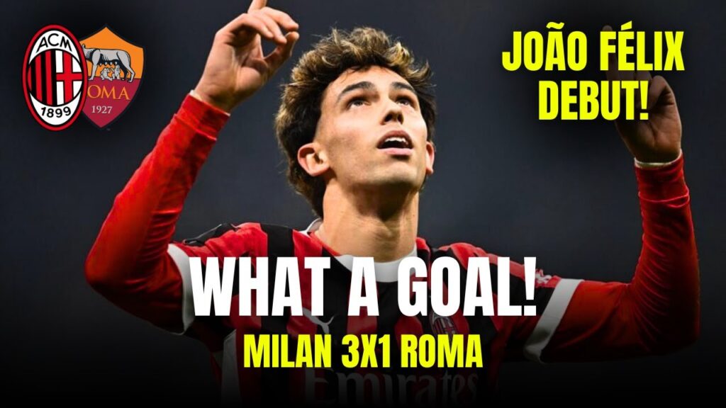 João Félix Goal vs Roma | ESORDIO E PRIMO GOL! | Milan 3x1 Roma - Coppa Italia 🇵🇹🔥
