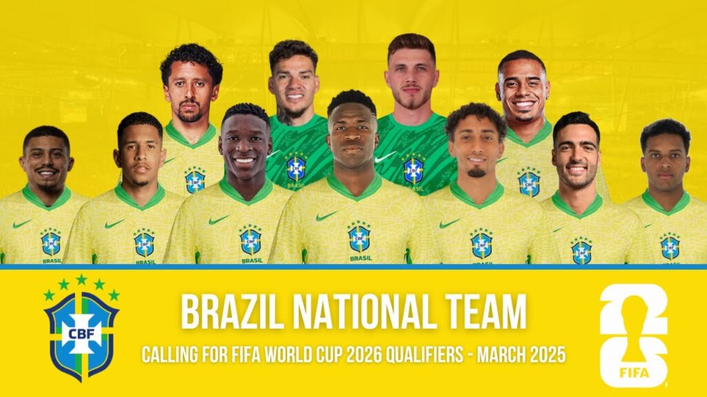 BRAZIL SQUAD FOR FIFA WORLD CUP 2026 CONMEBOL QUALIFIERS March 2025 – Full Breakdown & Analysis! 🌍