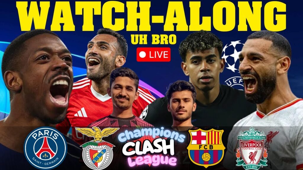Benfica vs Barcelona | PSG vs LIVERPOOL LIVE Score | UEFA Champions League R016 LIVE Watchalong