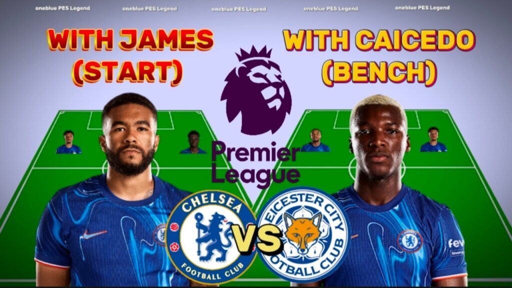 CHELSEA START WITH JAMES OR CAICEDO VS LEICESTER CITY WEEK 28 EPL