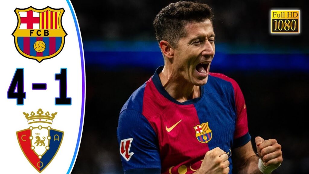 Barcelona vs Osasuna 4-1 ° Barcelona Highlights & All Goals ° Hasil Bola Tadi Malam Barcelona vs Osasuna 4-1 ° Barcelona Highlights & All Goals ° Hasil Bola Tadi Malam