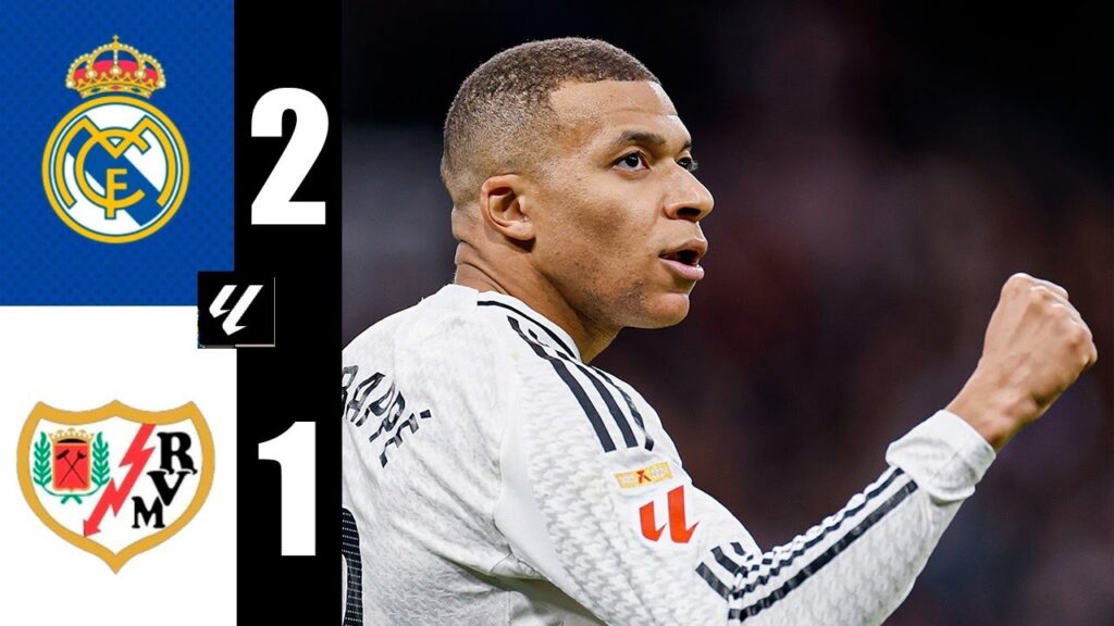 But Kylian Mbappé | Real Madrid vs Rayo Vallecano 2-1 Résumé | LaLiga 2024/25