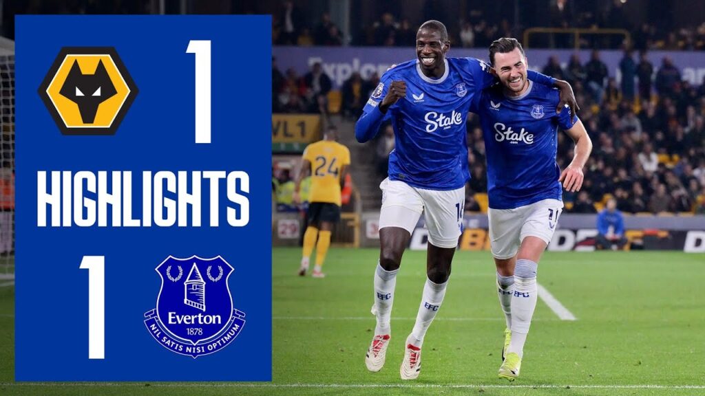 WOLVES 1-1 EVERTON | Premier League highlights