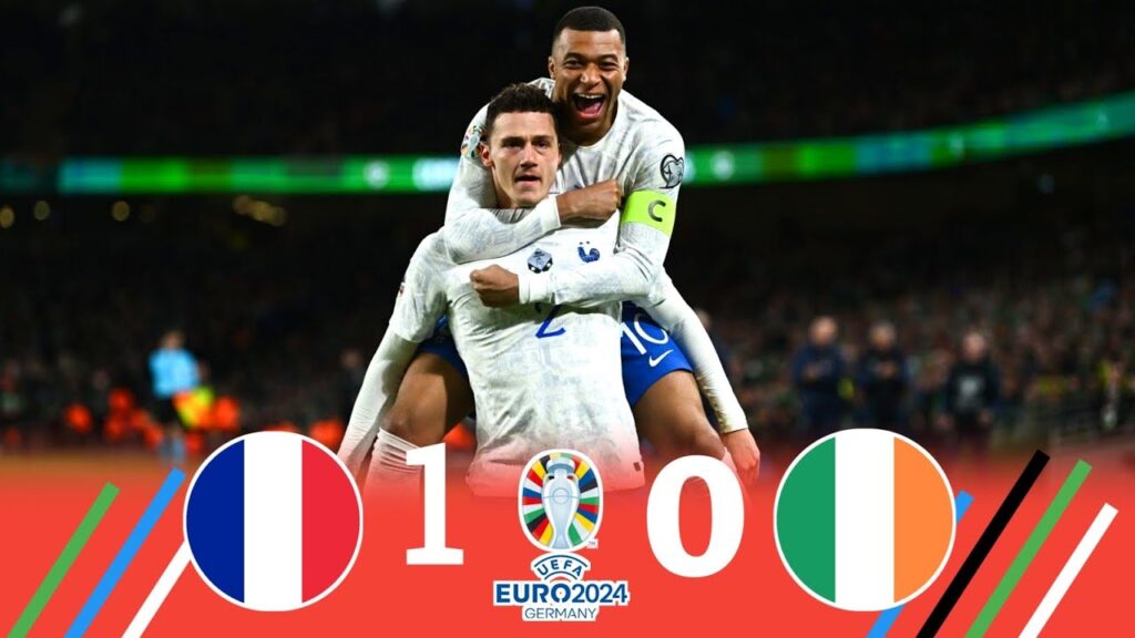 France 1 × 0 Ireland ( Pavard and Mbappe Show) 2024 Uro Qualification  Extend Highlight and Goal HD