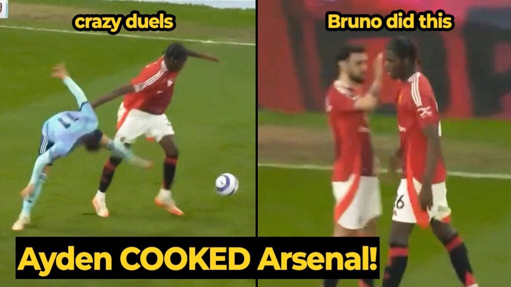 Ayden Heaven toying Gabriel Martinelli in crazy performance against Arsenal, look Bruno reaction...