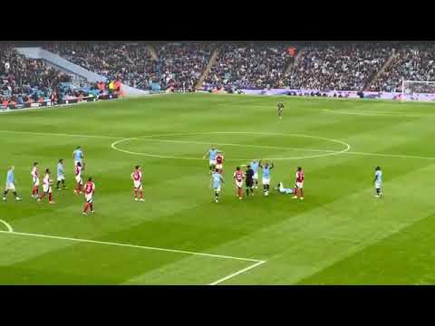 Arsenal Fans Reaction To Leandro Trossard Red Card vs Manchester City