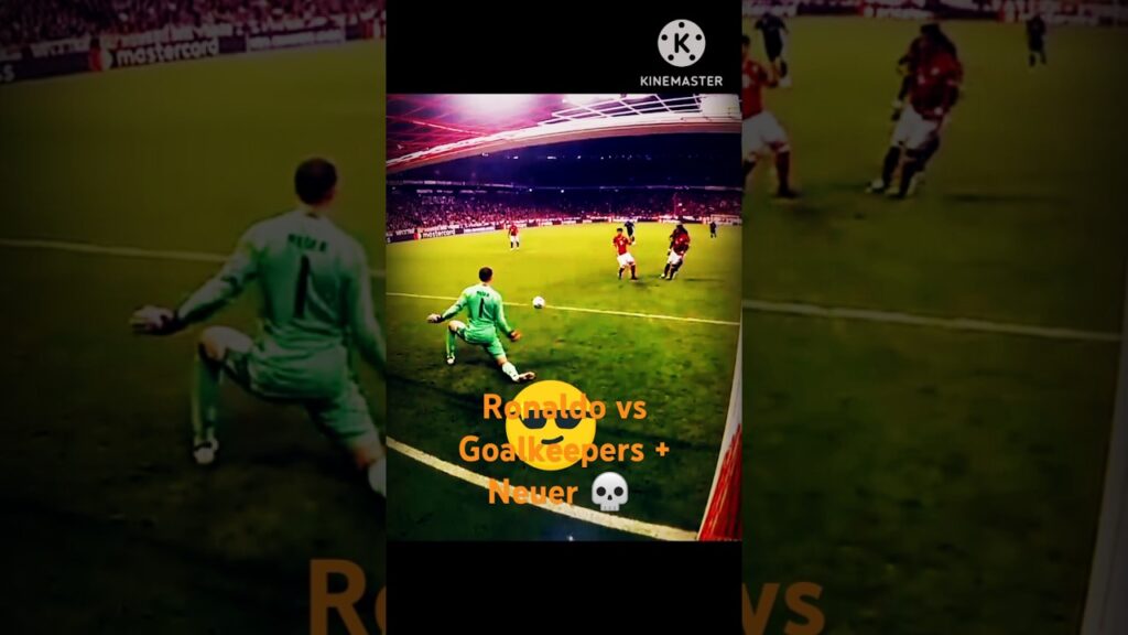 Ronaldo vs Goalkeepers + Neuer 💀#shots#trending#viral
