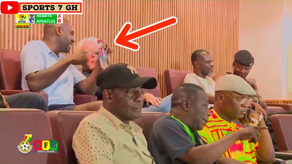 BLACK STARS COACH & OTHERS WATCH GPL GAME, SULEMANA VS LIVERPOOL, KWESI APPIAH, BLACK STARS PLAYERS