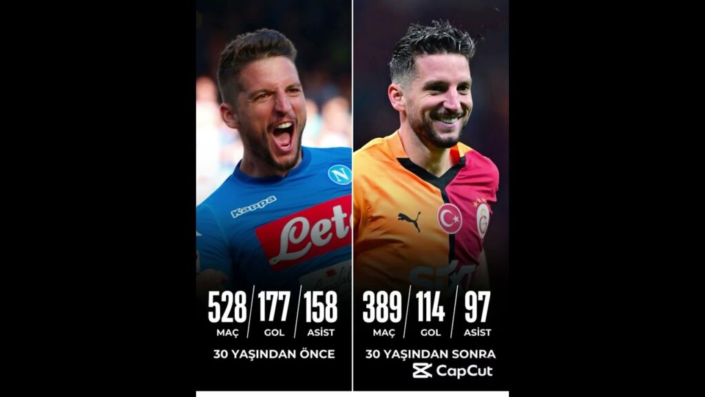 Dries Mertens 30dan Önce ve Sonra #galatasaray #footballshorts