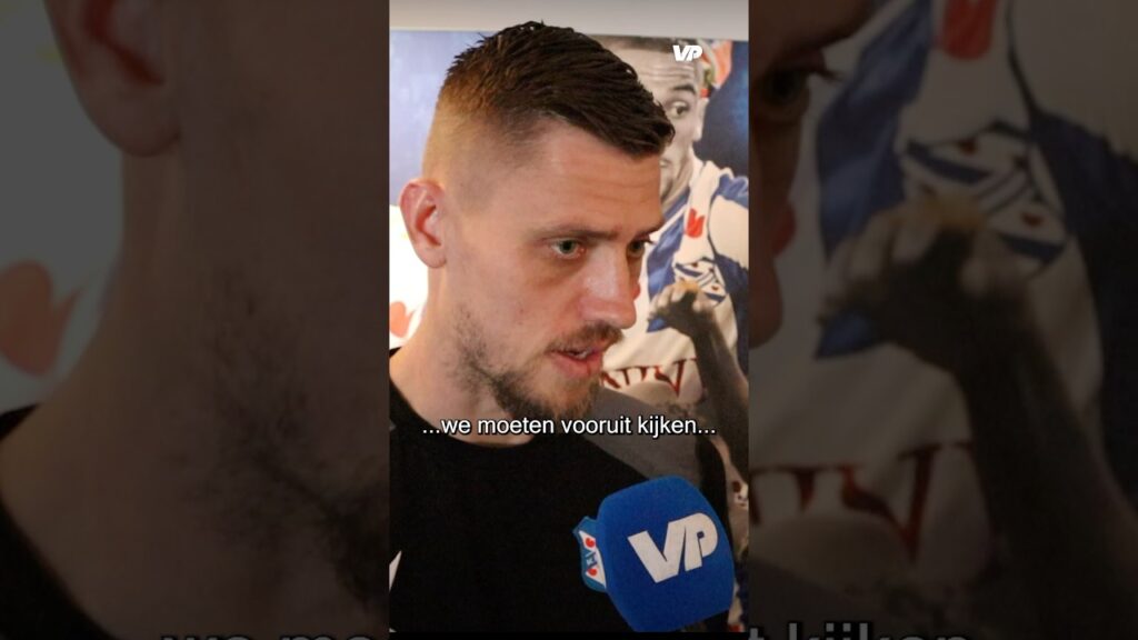 ‘IK HEB DAAR VOLDOENDE OVER GEZEGD!’ 🗣️🤝 #Noppert #Heerenveen #VanPersie