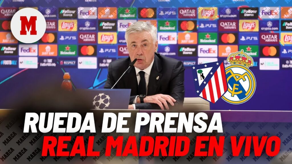 EN DIRECTO I Atlético - Real Madrid: rueda de prensa de Ancelotti y Tchouaméni, en vivo