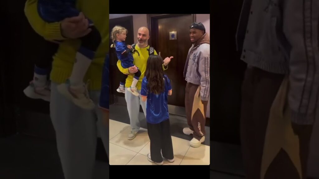 Issahaku Abdul Fatawu with his former boss  Enzo Mareska  at Stamford Bridge who now manages Chelsea