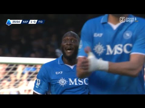 Romelu Lukaku Goal, Napoli vs Fiorentina (2-1) Tutti i Goal e Highlights Estesi