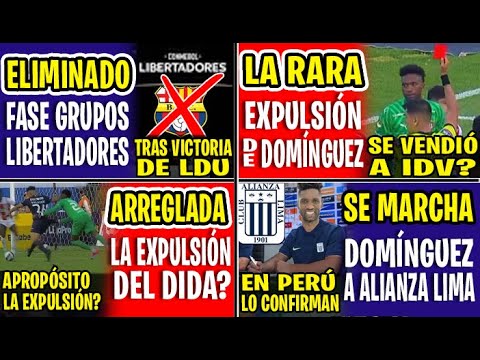 SE VENDIÓ x DINERO A IDV? LA RARA EXPULSIÓN DE ALEXANDER DOMÍNGUEZ, PRÁCTICAMENTE HIZO CAMPEÓN A IDV